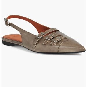 Vagabond hermine slingback pointy buckle flats